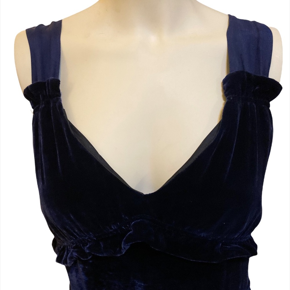 Marc by Marc Jacobs midnight blue velvet dress